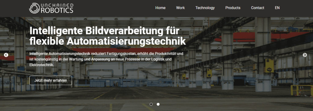 Unchained Robotics – bringt Robotern das Sehen bei