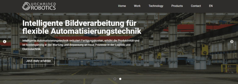 Unchained Robotics – bringt Robotern das Sehen bei